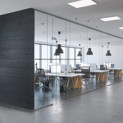 Chemetal 627 Cobalt Aluminum - office wall